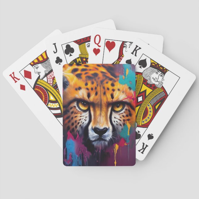 Baraja De Cartas Cheetah Animal Discovery Adventure Nature Planet (Reverso)