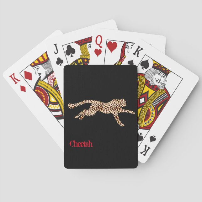BARAJA DE CARTAS CHEETAH ART (Reverso)