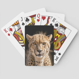 Baraja De Cartas Cheetha Animal Wild Elegant Dramatic Portrait Art