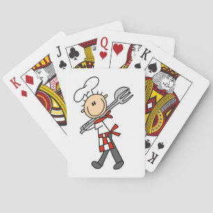 Baraja De Cartas Chef Con Pinzas Para Ensalada