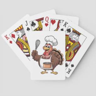 Baraja De Cartas Chef Turkey Thankding Cook Gobbler