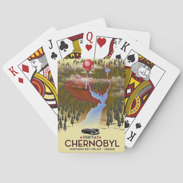 Baraja De Cartas Chernobyl, Pripyat, ucrania (Reverso)