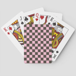 Baraja De Cartas Cherry blossom checkered board pattern