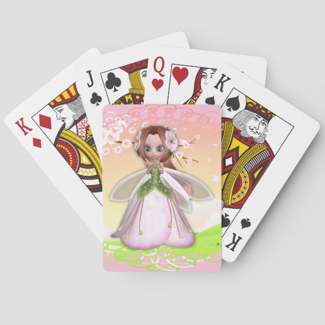 Baraja De Cartas Cherry Blossom Fairy 3 Cards (Reverso)