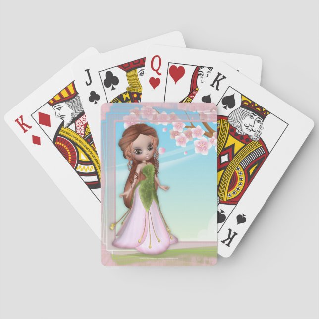 Baraja De Cartas Cherry Blossom Fairy 4 Cards (Reverso)