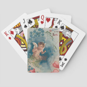 Baraja De Cartas Cherub Cupido Cobweb Olvídate-Me-Not-Heart