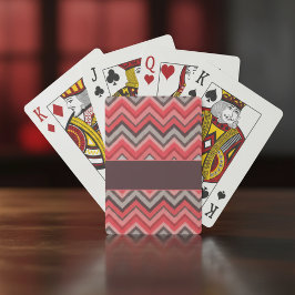 Baraja De Cartas Chevron Cálido