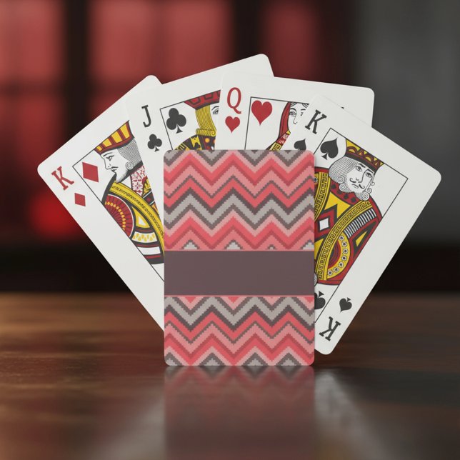 Baraja De Cartas Chevron Cálido (Subido por el creador)