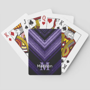 Baraja De Cartas Chevron de galaxia ultravioleta espumosamente meta