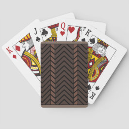 Baraja De Cartas Chevron Pattern Brown