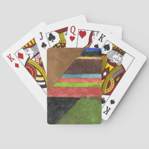Baraja De Cartas "Chevrons" Resumen Diseño Ping Pong Paddle