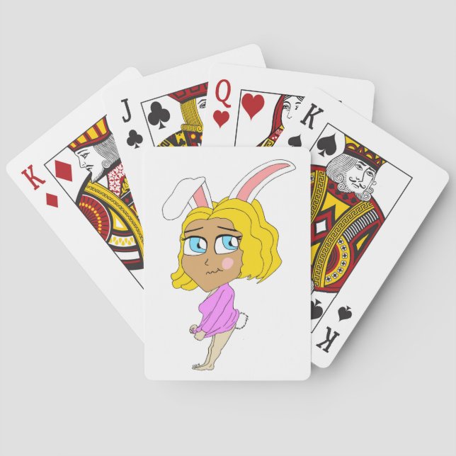 Baraja De Cartas chibi bunnygirl (Reverso)