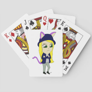 Baraja De Cartas chibi catgirl