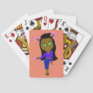 Baraja De Cartas chibi catgirl