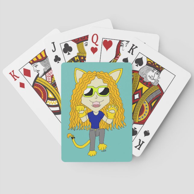 Baraja De Cartas Chibi Chica con pezuñas (Reverso)