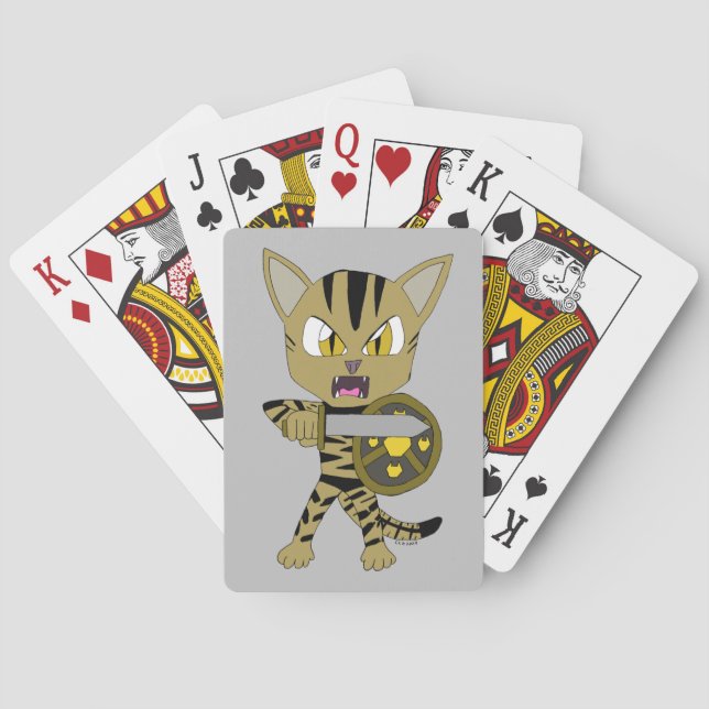Baraja De Cartas Chibi Warrior Cat (Reverso)