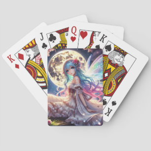 Baraja De Cartas Chica Anime Princesa Hada de la Luna en Jardín