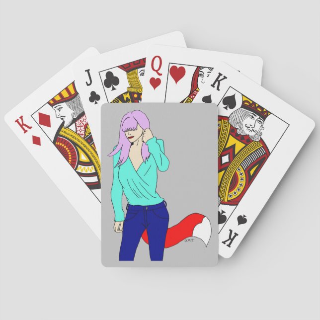 Baraja De Cartas chica astuta   (Reverso)