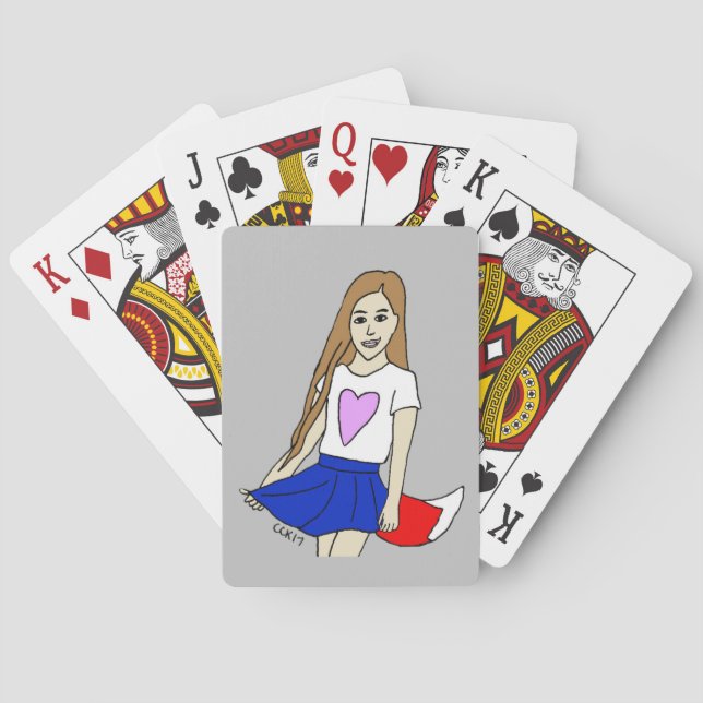 Baraja De Cartas chica astuta (Reverso)