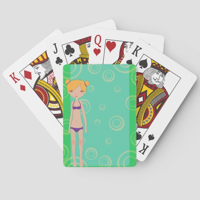 Baraja De Cartas Chica bikini (Reverso)