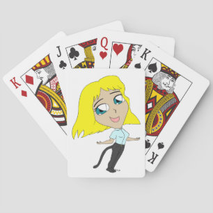 Baraja De Cartas chica chibi con cola
