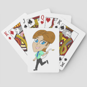 Baraja De Cartas chica chibi con cola