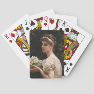 Baraja De Cartas Chica con flores de arce (por Edward Poynter)