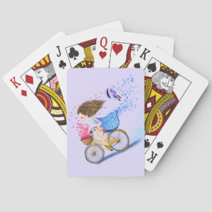 Baraja De Cartas Chica con tarjetas para jugar en bicicleta regalo 