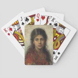 Baraja De Cartas Chica con un Shawl Rojo (por Alexei Harlamoff)