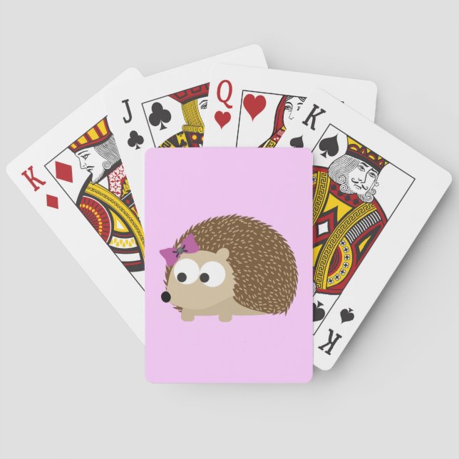 Baraja De Cartas Chica Cute Hedgehog (Reverso)