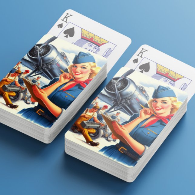 Baraja De Cartas Chica de avión vintage (Subido por el creador)