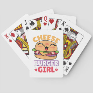 Baraja De Cartas Chica de Cheeseburger, Mujeres Hamburguesas y Chee