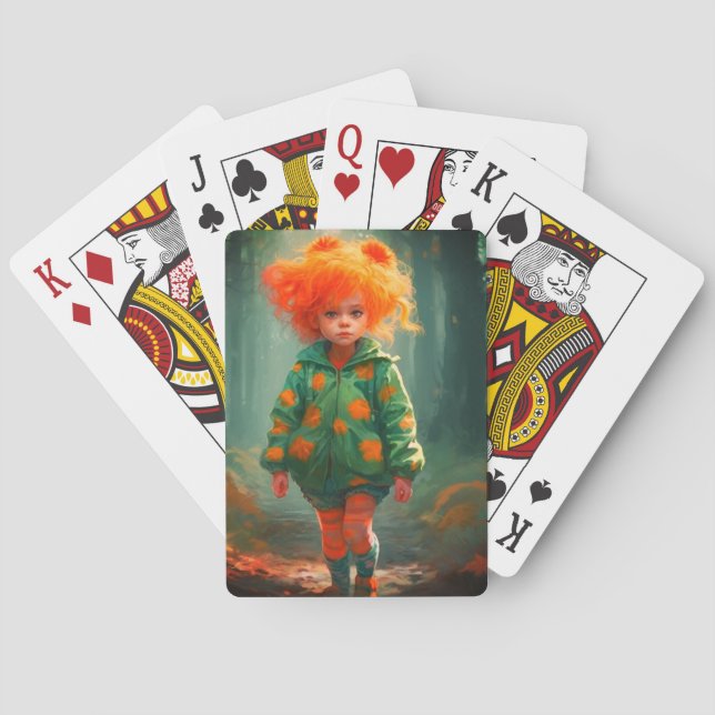 Baraja De Cartas Chica de Cute Naranja Haired (Reverso)