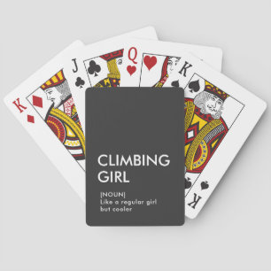 Baraja De Cartas Chica de escalada rock regalo de moda para ella