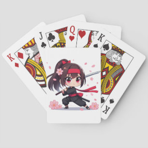 Baraja De Cartas Chica de la floración guerrera de ninja