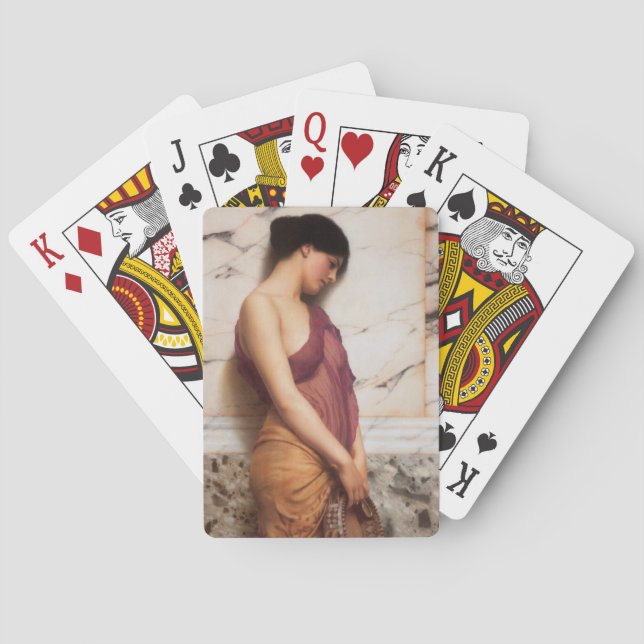 Baraja De Cartas Chica de la pandereta de Juan Guillermo Godward (Reverso)