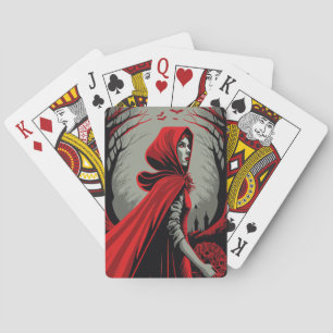 Baraja De Cartas Chica de lobo rojo