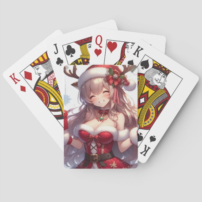 Baraja De Cartas Chica de Navidades de anime (Reverso)