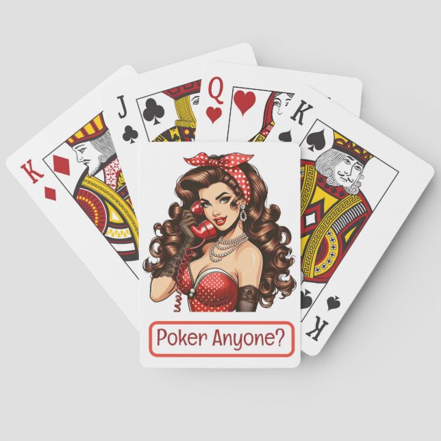 Baraja De Cartas Chica de pinzas de póquer (Reverso)