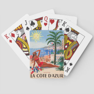 Baraja De Cartas Chica de playa de la Costa Azul