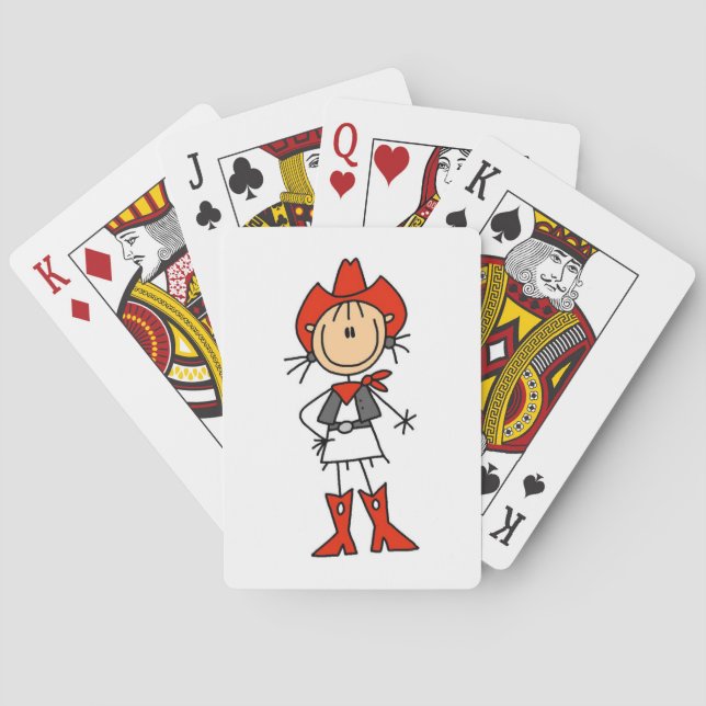Baraja De Cartas Chica de vaca con camisetas y regalos rojos (Reverso)