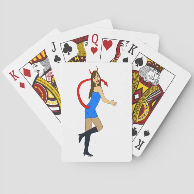 Baraja De Cartas chica diablo     (Reverso)