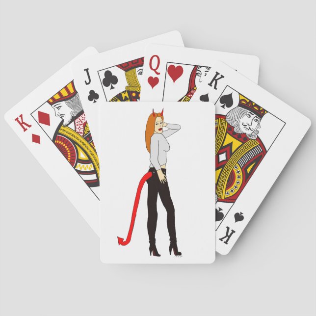 Baraja De Cartas chica diablo     (Reverso)