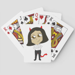 Baraja De Cartas chica diablo chibi