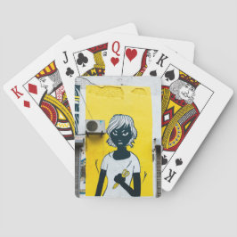 Baraja De Cartas Chica furioso pinta murales callejeros