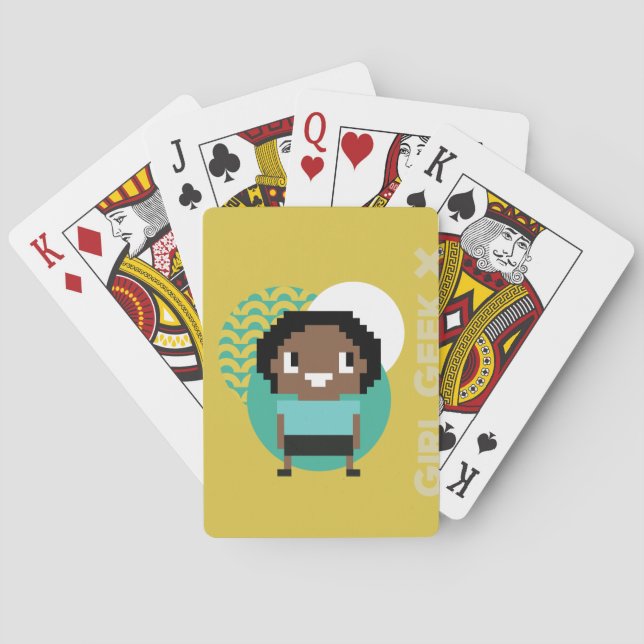 Baraja De Cartas Chica Geek X:Tarjetas de reproducción (Reverso)