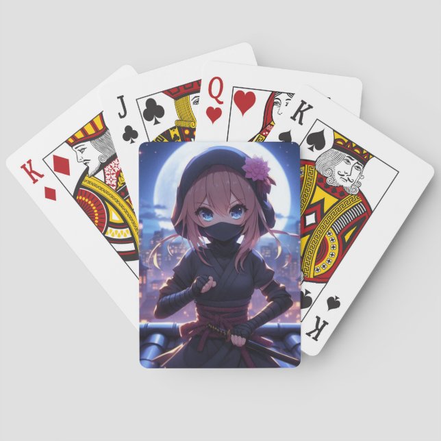 Baraja De Cartas Chica guerrero de ninja (Reverso)