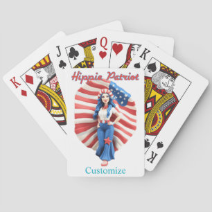 Baraja De Cartas Chica hippie patriótico Thunder_Cove
