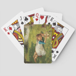 Baraja De Cartas Chica jugando con chicles (pollo y pollo)