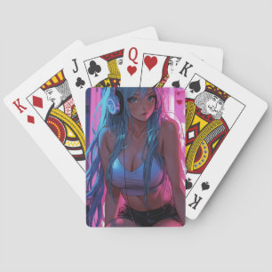 Baraja De Cartas Chica Lofi Gamer Chill Anime Aesthetic